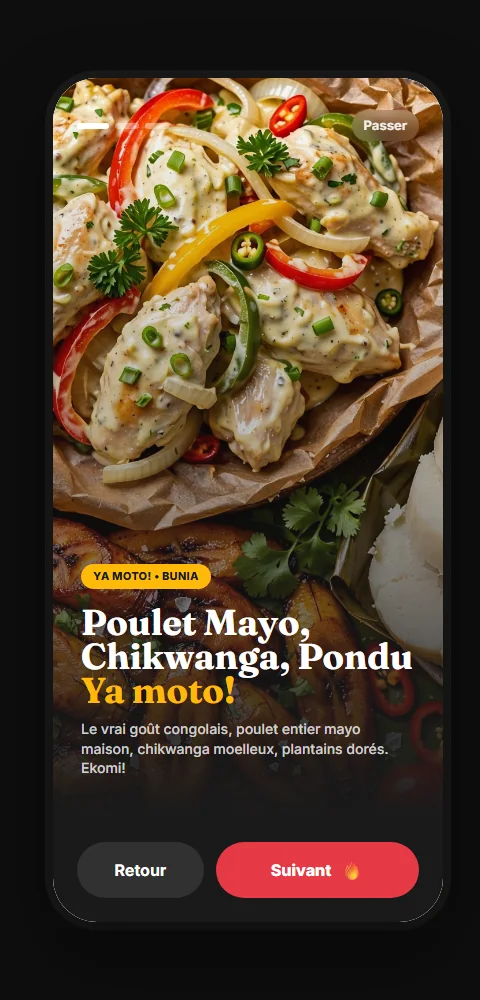 Buka — Livraison de plats congolais