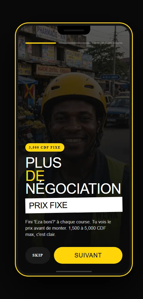 Kende Wewa — Transport moto-taxi