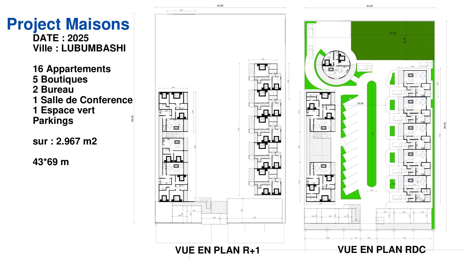 Projet Maisons — 16 Appartements